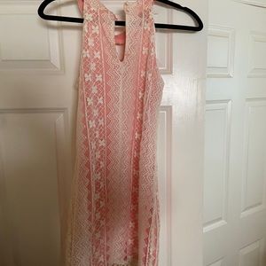 Pink lace bodycon cut out dress homecoming